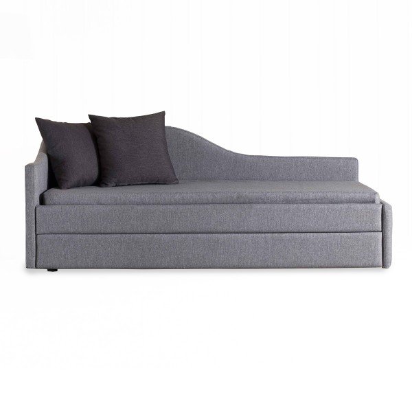 Méridienne lit superposé Facile avec 2 matelas de 15 cm aux lignes simples et élégantes