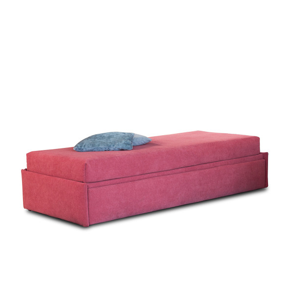 Lit gigogne Geneve au style contemporain de type banquette avec 2 matelas de 15 cm d'épaisseur