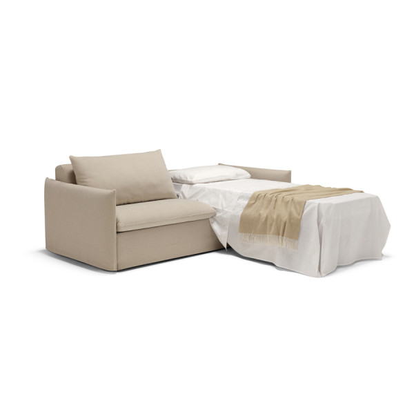 Canapé convertible couchage quotidien Lucerne au style contemporain avec 2 lits simples séparés