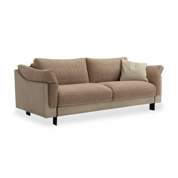 Canapé convertible Cambronne aux lignes élégantes et accoudoirs évasés