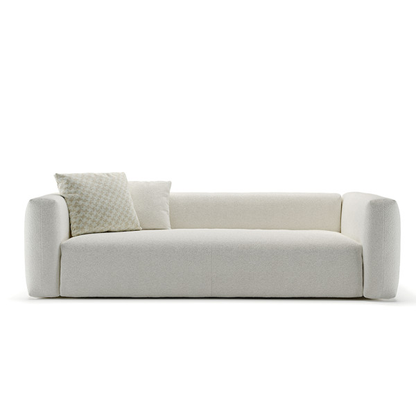 Canapé convertible Grenelle au style épuré avec accoudoirs et dossier alignés