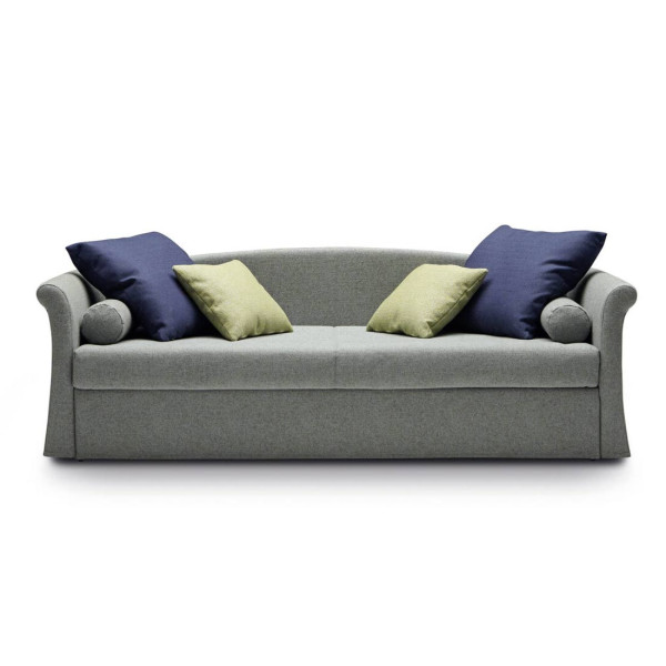 Canapé lit gigogne Jack Classic 3 places avec accoudoirs et coussins de dossier