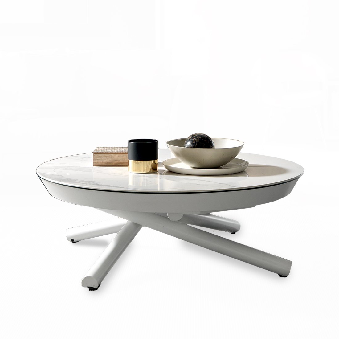 Table basse relevable ronde Phebus | Meubles et Atmosphère