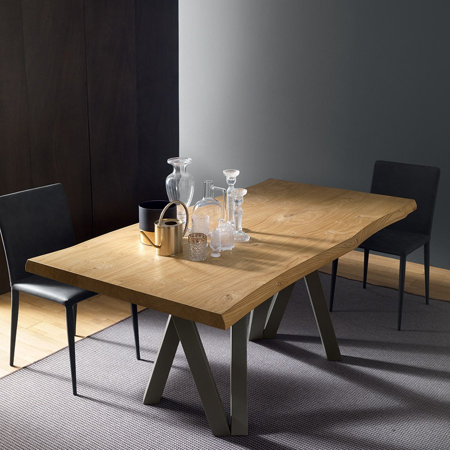 Table De Repas Design Bois Metal Meubles Et Atmosphere